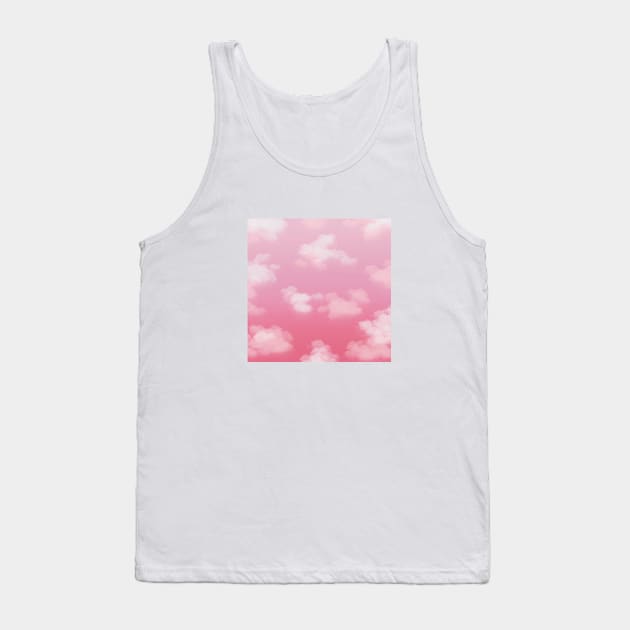 Beautiful Pink Sky with Clouds Tank Top by mil.creates